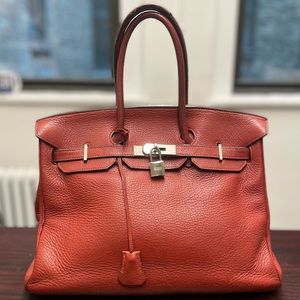 Hermes Birkin 35 - Clemence Rouge